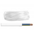 Elektros kabelis 3x1.5mm² OMYp daugiagyslis apvalus, baltas (white)